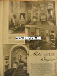 Kotiliesi 1949 nr 20 Lokakuu. Takakannessa värikäs piirretty  Silo -mainos. Piirretty nelivärimainos Fazer -makarooni. Ajankuvaa, mainoksia ja ruokaohjeita