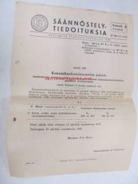 Säännöstelytiedotuksia ST nro 59 (19. 3.1947) vaatetuskortin erikoiskuponkien käyttämisestä annetun kansanhuoltoministeriön päätöksen muuttamisesta