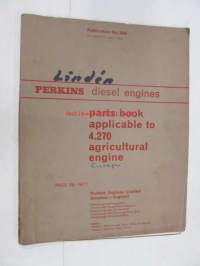 Perkins Diesel Engines Parts book to 4.270 agricultural engine -dieselmoottoreiden varaosat