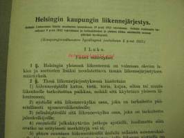 Helsingin kaupungin liikennejärjestys 1955 - Trafikordning för Helsingfors stad 1955
