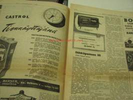 Koneviesti 1958 nr 9, 7.5.1958 sis. mm. seur. artikkelit / kuvat; Perämoottorivenettä rakentamaan, Thermaenius ST 256, DT-1§4, karhekokoooja, Olkipoika, Wright,