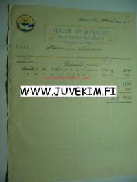 Kliché Osakeyhtiö Kemigrafinen Taidelaitos Helsinki 31.7.1913 -asiakirja