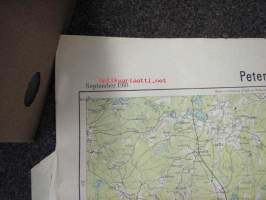 Petersburg - Ladoga See September 1918 -saksalainen kartta
