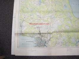 Petersburg - Ladoga See September 1918 -saksalainen kartta