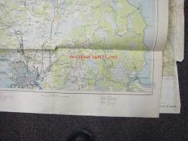 Petersburg - Ladoga See September 1918 -saksalainen kartta