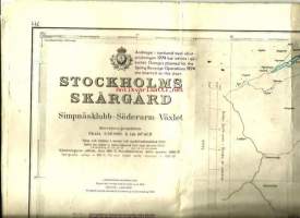 Stockholms skärgård merikartta 1974 -  kartta
