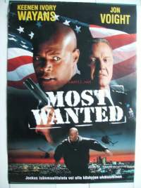 Most wanted, ohjaus David Hogan, näyttelijät Keenen Ivory Wayans, Jon Voight and Robert Kotecki  , elokuvajuliste  42x60 cm