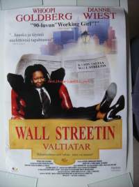 Wall Streetin valtiatar - Ohjaaja:  Donald Petrie Pääosissa:  Whoopie Goldberg , elokuvajuliste 42x60 cm