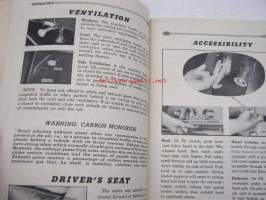 GMC Truck Models 100-350 Owner´s and Driver´s manual -käyttöohjekirja englanniksi