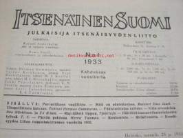 Itsenäinen Suomi 1933 nr 1
