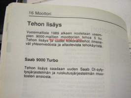 Saab 9000 Korjaamon käsikirja M 1989 0 Uutuudet -korjaamokirjasarjan osa