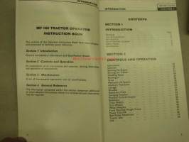 Massey Ferguson 165 tractor operator instruction book -käyttöohjekirja englanniksi