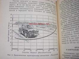 Moskvits Avtomobil Model 402 -alkuperäinen auton mukan toimitettu venäjänkielinen käyttöohjekirja