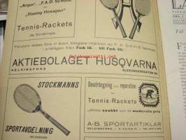 Lawn Tennis 1917 nr 5-6 -Suomen Tennisliiton lehti