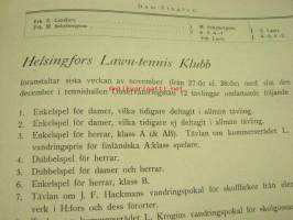 Lawn Tennis 1917 nr 5-6 -Suomen Tennisliiton lehti