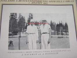 Lawn Tennis 1917 nr 3-4 -Suomen Tennisliiton lehti