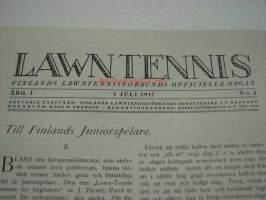 Lawn Tennis 1917 nr 2 -Suomen Tennisliiton lehti