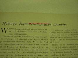 Lawn Tennis 1917 nr 2 -Suomen Tennisliiton lehti