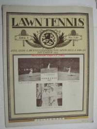 Lawn Tennis 1917 nr 7-10 -Suomen Tennisliiton lehti