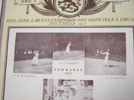 Lawn Tennis 1917 nr 7-10 -Suomen Tennisliiton lehti