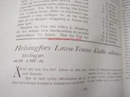 Lawn Tennis 1917 nr 7-10 -Suomen Tennisliiton lehti