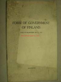 Form of government of Finland 1919