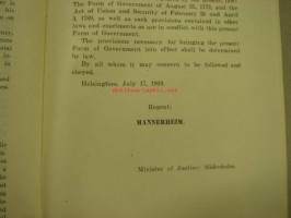 Form of government of Finland 1919