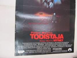 Todistaja - Vittnet -elokuvajuliste, Harrison Ford, Peter Weir