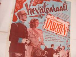 Kevätparaati - Vårparaden -elokuvajuliste, Robert Cummings, Mirscha Auer
