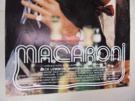 Macaroni -elokuvajuliste, Jack Lemmon, Marcello Mastroianni, Ettore Scola