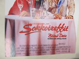 Sokkotreffit - Blind date, kvällen då allting hände - elokuvajuliste, Kim Basinger, bruce Willis, Blake Edwards
