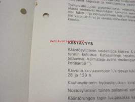 Haka 2000 Traktorikaivuri Vakola koetusselostus nr 978 1978