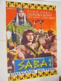 Saban kuningatar - Sabas drottning -elokuvajuliste, Gino Gervi, Leonora Ruffo, Gino Leurini