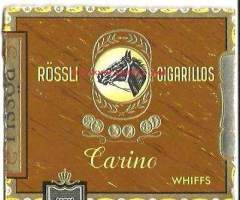 Rössli Carino, sikarilaatikon kansi   - tupakkaetiketti