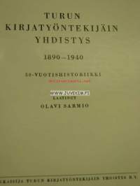 Turun Kirjatyötekijäin Yhdistys 1890-1940