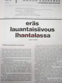 Kansa Taisteli 1969 nr 8, Sonksun vepsäläinen kylä, näköala Petsamon tuntureilta, vesilentokone, ruuhkaa Rautalahden motissa (2 kuvaa aiheesta), Kiestinki