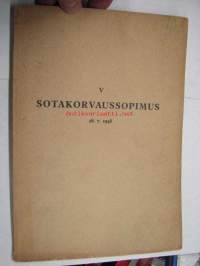 V Sotakorvaussopimus 28.7.1948