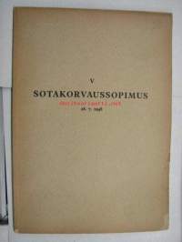 V Sotakorvaussopimus 28.7.1948