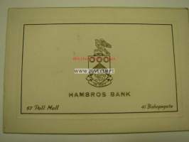 Hambros Bank -joulukortti 