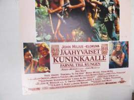 Jäähyväiset kuninkaalle - Farväl till kungen -elokuvajuliste, Nick Nolte, Nigel Havers, John Milius