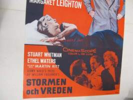 Myrsky ja raivo - Stormen och vreden -elokuvajuliste, Yul Brynner, Joanne Woodward, Martin Ritt