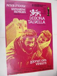 Leijona talvella - Lejonet om vintern -elokuvajuliste, Peter O&#039;Toole, Katharine Hepburn, Anthony Harvey