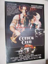 Cotton Club -elokuvajuliste, Richard Gere, Gregory Hines, Diane Lane, Francis Coppola