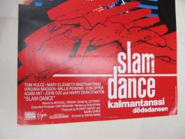 Slam Dance - Kalmantanssi - Dödsdansen -elokuvajuliste, Tom Hulce, Virginia Madsen, Wayne Wang
