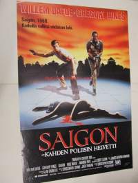 Saigon - kahden poliisin helvetti -elokuvajuliste, Willem Dafoe, Gregory Hines, Christopher Crowe