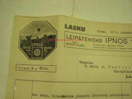 Leipätehdas Ipnos Turku, N. Tunturi, 17.12.1929 -asiakirja