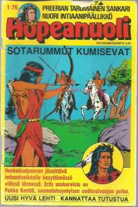 Hopeanuoli 1976 nr 1-  Sotarummut kumisevat .Sarjan 1. numero