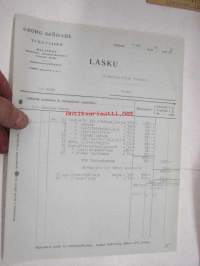 Georg Sjödahl, Helsinki / Niilo Tunturi, Turku, 13.5.1930 -asiakirja