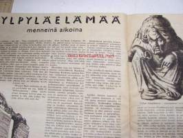 Uusi Suomi Sunnuntailiite 1939 nr 3 sis. mm. seur. artikkelit / kuvat; Hämeenlinna 300-vuotias, Kylpyläelämää menneinä aikoina, Danielle Darrieux ym.