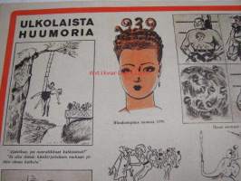 Uusi Suomi Sunnuntailiite 1939 nr 3 sis. mm. seur. artikkelit / kuvat; Hämeenlinna 300-vuotias, Kylpyläelämää menneinä aikoina, Danielle Darrieux ym.